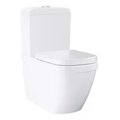 Grohe Euro White Back To Wall Toilet & Cistern With Soft Close Seat