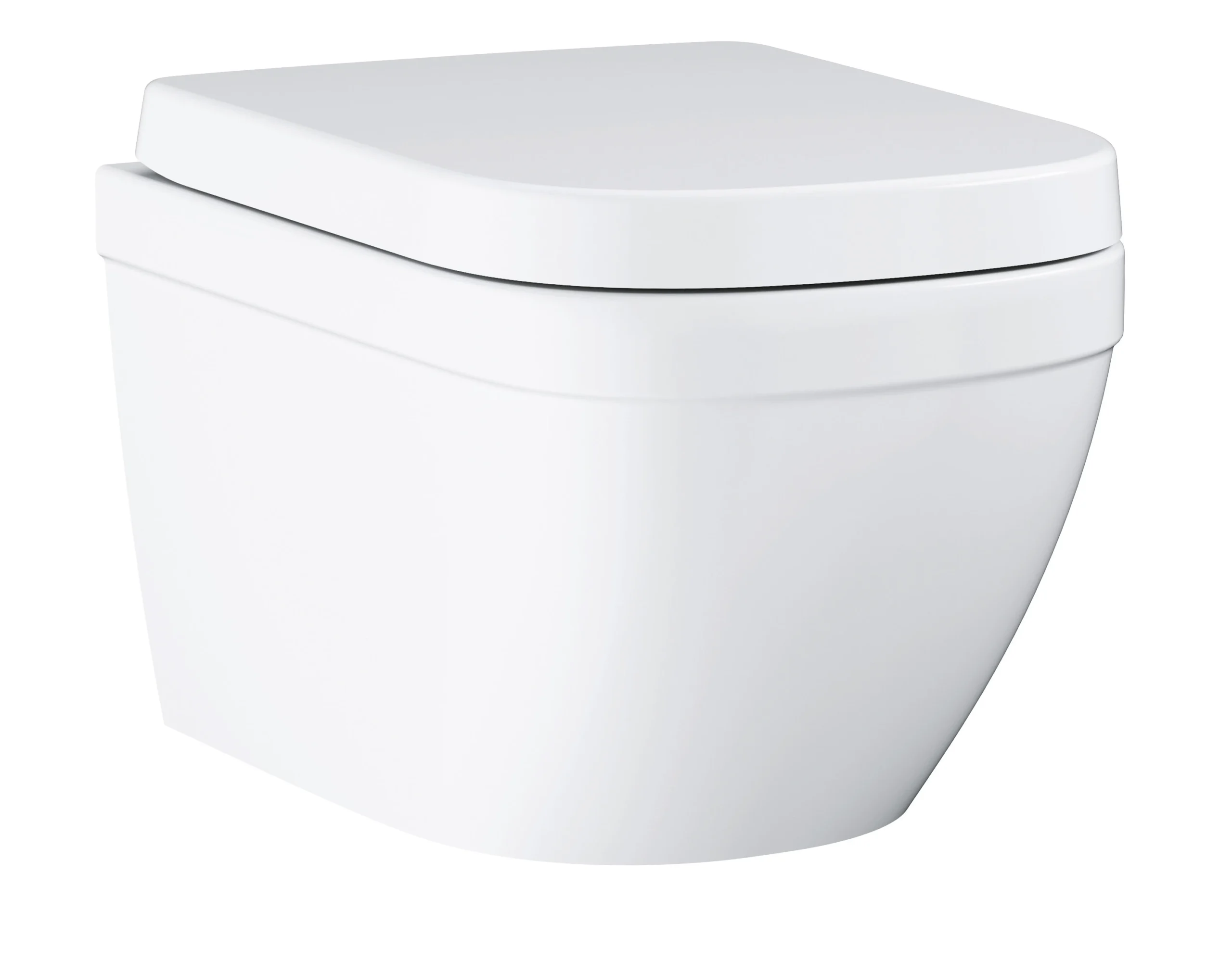Grohe Euro White Wall Hung Toilet Set With Soft Close Seat 1 Grohe Euro White Wall Hung Toilet Set With Soft Close Seat