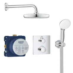 Grohe Grohtherm Concealed Chrome Effect Thermostatic Multi Head Shower