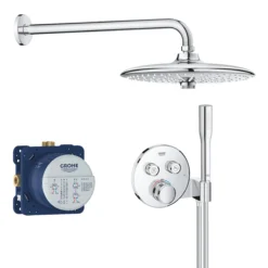 Grohe Grohtherm SmartControl Chrome Effect Thermostatic Multi Head Shower With 2 Buttons
