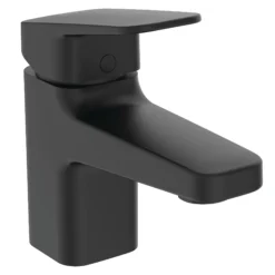 Ideal Standard Ceraplan Mini Black Square Deck-mounted Manual Basin Mono Mixer Tap