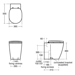 Ideal Standard Concept Freedom White Standard Back To Wall Round Comfort Height Toilet Set With Soft Close Seat -Ideal Standard Shop ideal standard concept freedom white standard back to wall round comfort height toilet set with soft close seat5059340842141 03t BQ