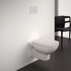 Ideal Standard I.life A White Standard Back To Wall Square Toilet Set With Soft Close Seat -Ideal Standard Shop ideal standard i life a white standard back to wall square toilet set with soft close seat5059340842165 07i BQ