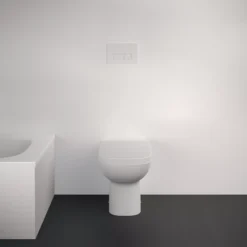 Ideal Standard I.life A White Standard Back To Wall Square Toilet Set With Soft Close Seat -Ideal Standard Shop ideal standard i life a white standard back to wall square toilet set with soft close seat5059340842165 09i BQ