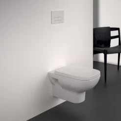 Ideal Standard I.life A White Wall Hung Toilet Pan With Soft Close Seat -Ideal Standard Shop ideal standard i life a white wall hung toilet pan with soft close seat5059340842233 07i bq