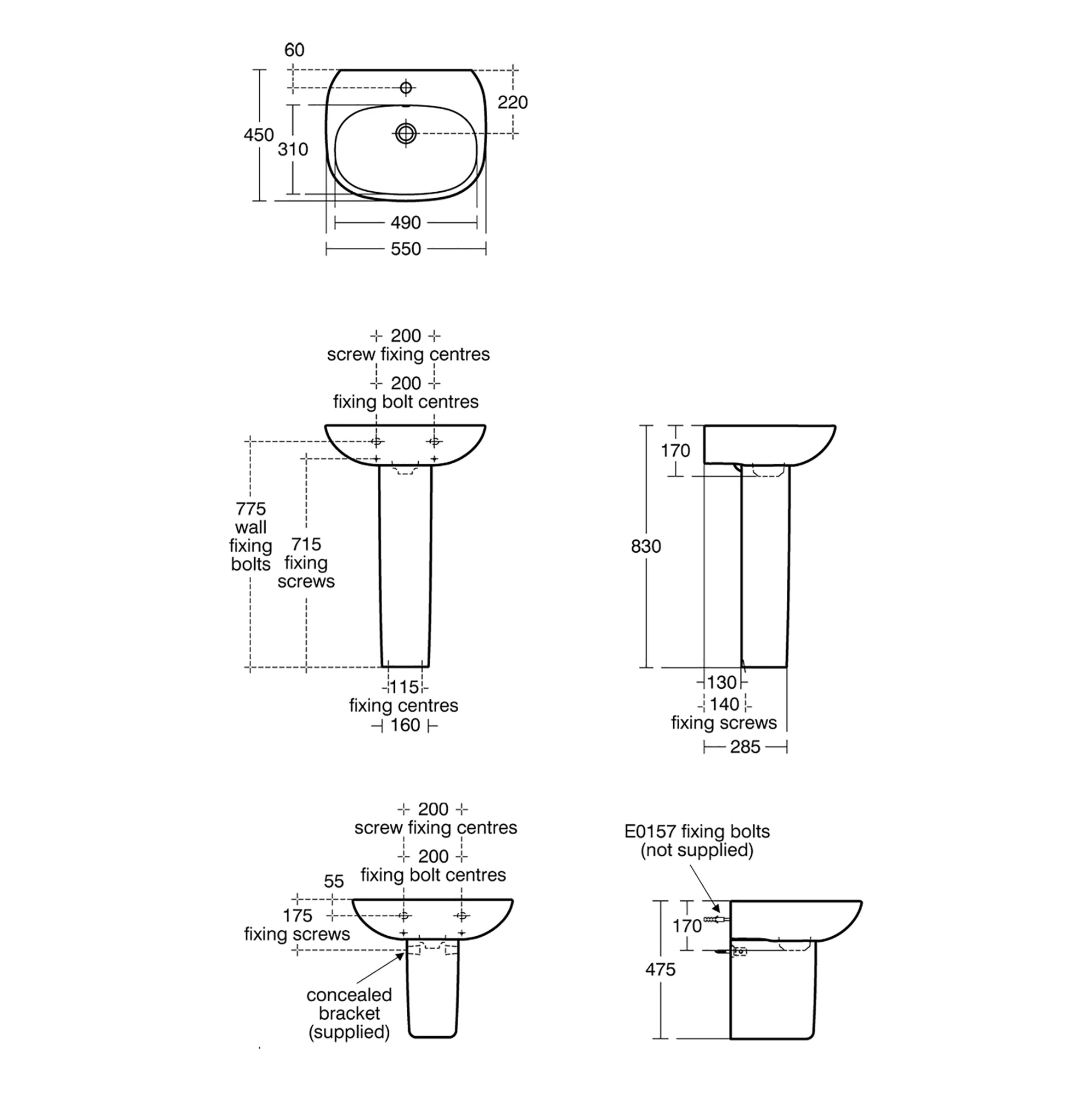 Ideal Standard Tesi Full Pedestal Basin 4 Ideal Standard Tesi Full Pedestal Basin - Image 4