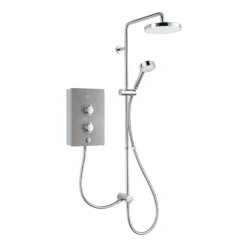 Mira Decor Dual Silver Effect Electric Shower, 10.8kW