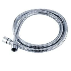 Triton Chrome Effect Stainless Steel Shower Hose, (L)2m