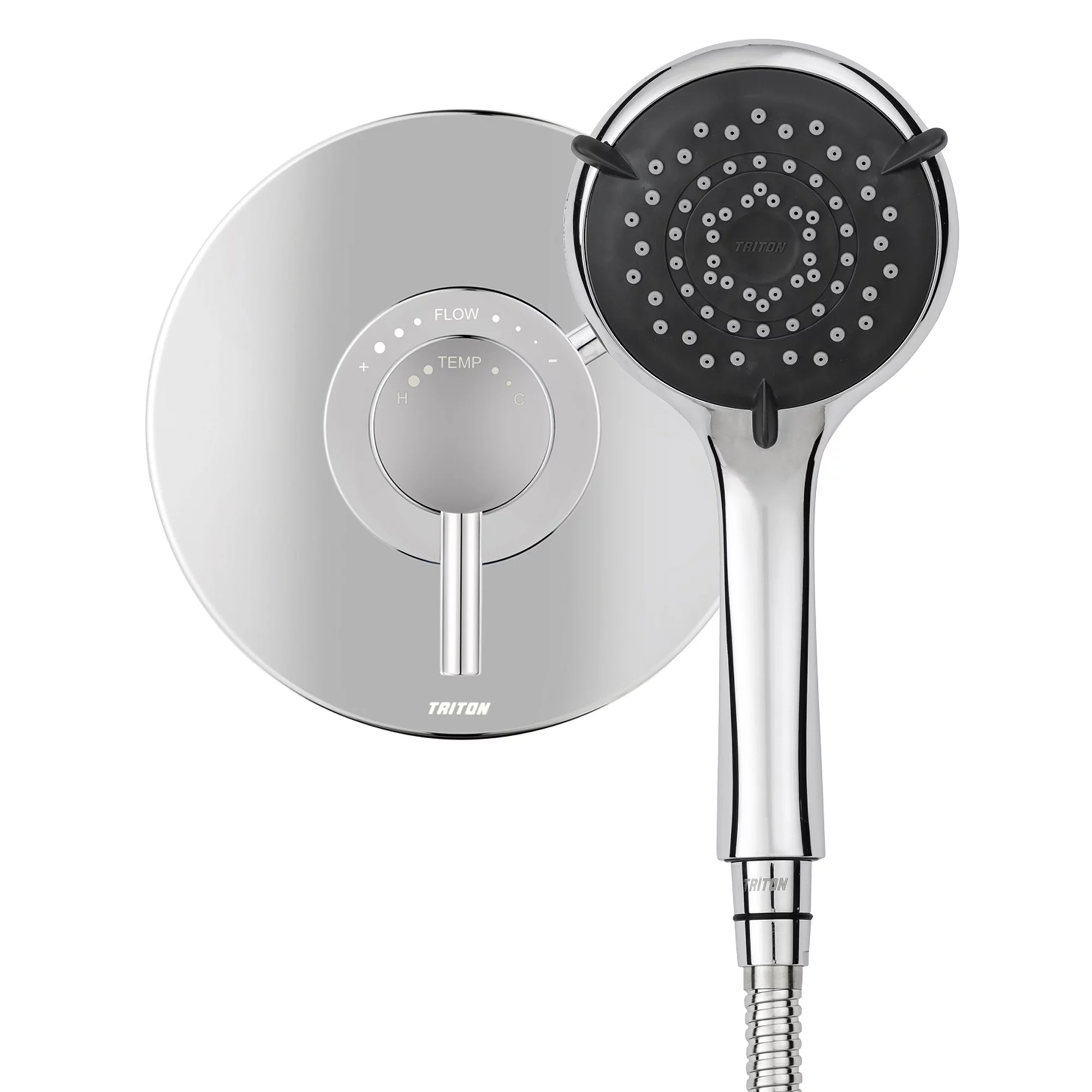 Triton Elina Concentric Chrome Effect Concealed Thermostatic Shower Mixer 2 Triton Elina Concentric Chrome Effect Concealed Thermostatic Shower Mixer - Image 2