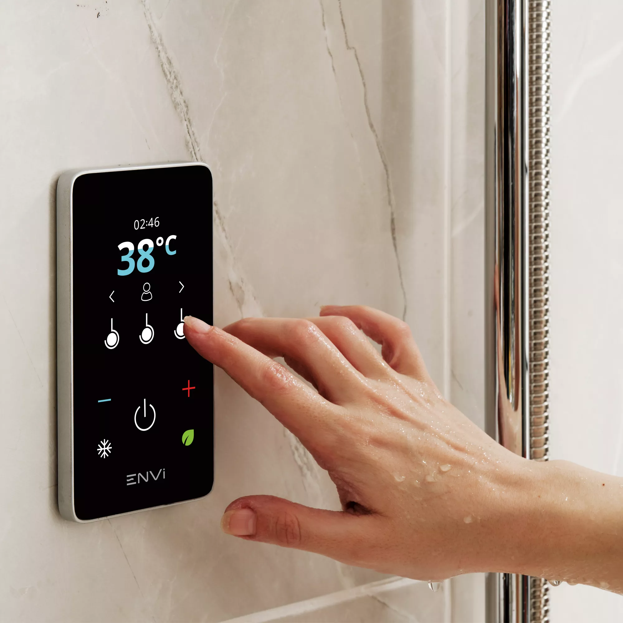 Triton ENVi®️Electric Shower Riser Rail Kit - Chrome Silver 3 Triton ENVi®️Electric Shower Riser Rail Kit - Chrome Silver - Image 3