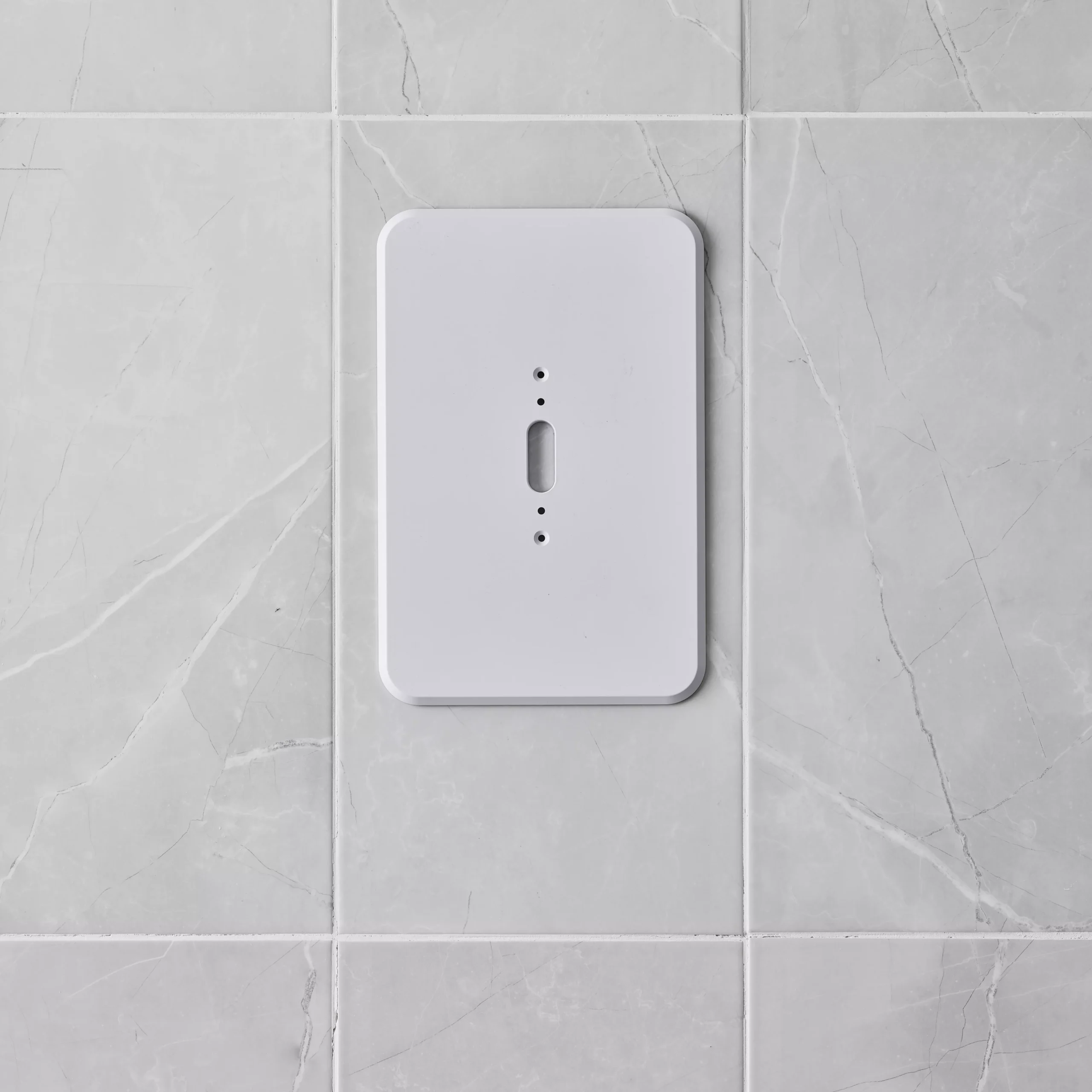 Triton ENVi White Plastic Bathroom Retro-fit Plate 2 Triton ENVi White Plastic Bathroom Retro-fit Plate - Image 2