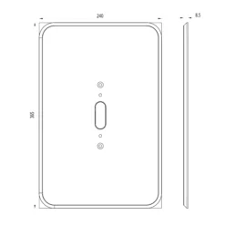 Triton ENVi White Plastic Bathroom Retro-fit Plate 5 Triton ENVi White Plastic Bathroom Retro-fit Plate -Ideal Standard Shop triton envi white plastic bathroom retro fit plate5012663158917 01t bq