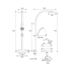 Triton Excellente Chrome Effect Rear Fed Shower -Ideal Standard Shop triton excellente chrome effect rear fed shower5012663016286 01t