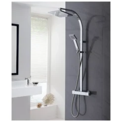 Triton Excellente Chrome Effect Rear Fed Shower -Ideal Standard Shop triton excellente chrome effect rear fed shower5012663016286 02i BQ