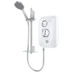 Triton T80 Easi-Fit+ Thermostatic White Electric Shower, 8.5kW