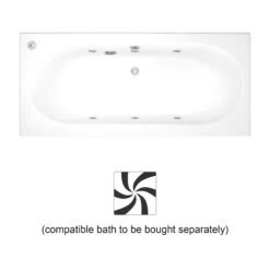 Trojan Baths Whirlpool Silver Effect 6 Jet Bath Spa System -Ideal Standard Shop trojan baths whirlpool silver effect 6 jet bath spa system5033542027261 36c bq