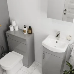 Veleka Gloss White Mirrored Bathroom Cabinet (W)400mm (H)540mm -Ideal Standard Shop veleka gloss white mirrored bathroom cabinet w 400mm h 540mm5059340255460 02i