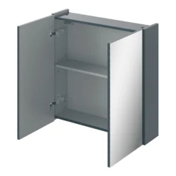 Veleka Gloss White Mirrored Bathroom Cabinet (W)550mm (H)540mm -Ideal Standard Shop veleka gloss white mirrored bathroom cabinet w 550mm h 540mm5059340255408 24c