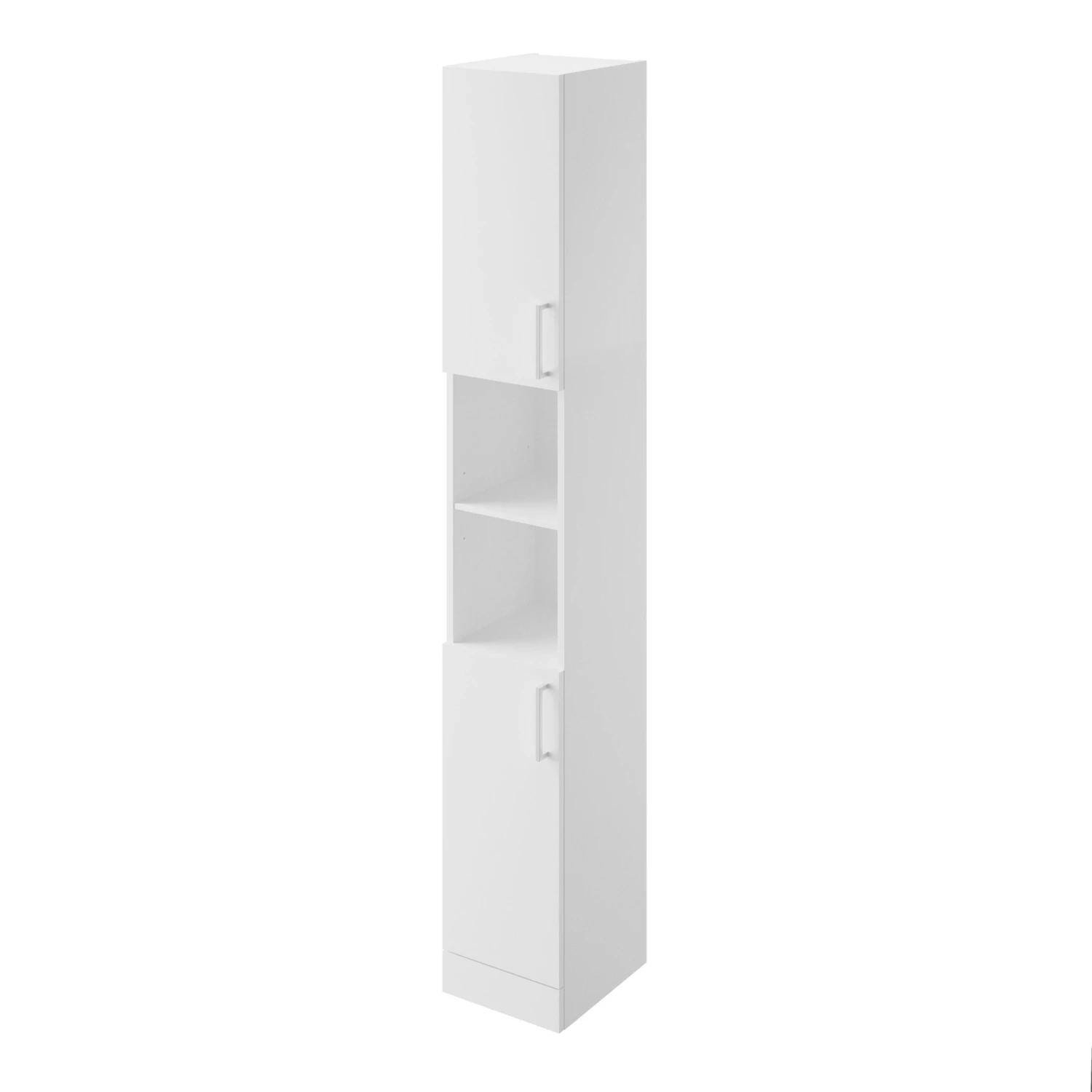 Veleka Gloss White Single Bathroom Cabinet (H)180cm (W)27.5cm 1 Veleka Gloss White Single Bathroom Cabinet (H)180cm (W)27.5cm