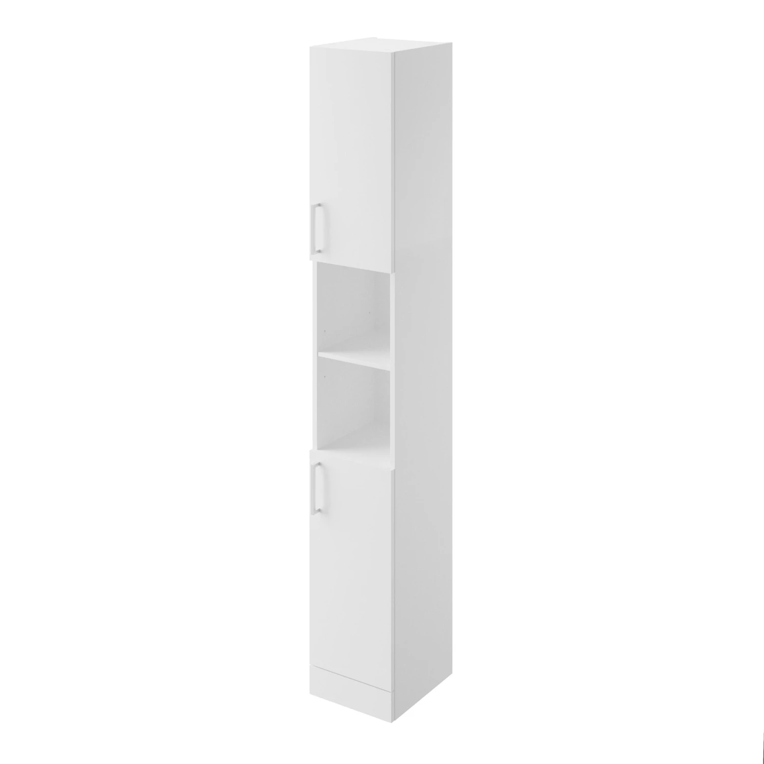 Veleka Gloss White Single Bathroom Cabinet (H)180cm (W)27.5cm 2 Veleka Gloss White Single Bathroom Cabinet (H)180cm (W)27.5cm - Image 2