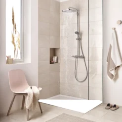 Grohe Vitalio Start 250 Chrome Effect Thermostatic Multi Head Shower -Ideal Standard Shop vitalio start 250 chrome effect thermostatic multi head shower4005176580833 02i bq